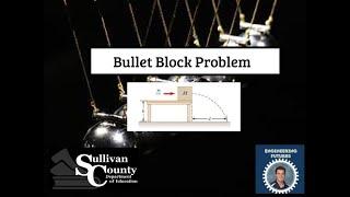 Bullet Block Projectile Motion Problem