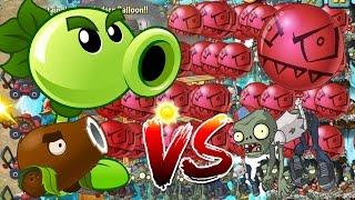 Plants vs Zombies 2 Epic Hack : Repeater Cannon Balls vs Modern Balloon in Modern Iceage