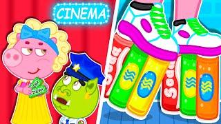 Lion Family | How to bring sweets to the cinema! | Cartoon for Kids