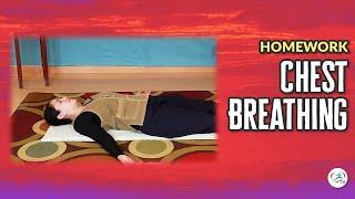 Chest Breathing for Deep Relaxation - 17 Minute Guided Session | Body & Brain Homework Exercises