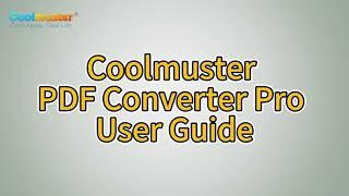 Coolmuster PDF Converter Pro: Convert PDF to Other File Formats