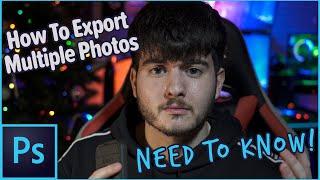 HOW TO EXPORT MULTIPLE PHOTOS in photoshop | using the image processor script