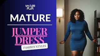 Beautiful Mature Woman's Jumper Dress