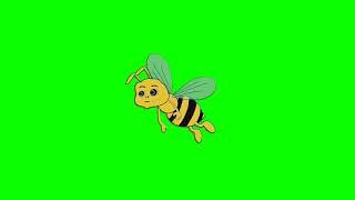 Bee green screen no copyright free video/bee green screen video