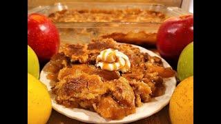 Caramel Apple Dump Cake Recipe |‍ 4 Ingredient Easy Old-Fashioned Cobbler 