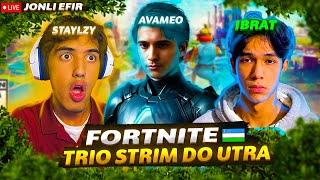 STRIM #FORTNITE ESKI TRIO QAYTDI | STAYLzy / AVAMEO / IBRAT | Jonli Efir