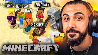 MİNECRAFT AMA EKİPLE 100 GÜN SURVİVAL | BÖLÜM 1 | Barış Can