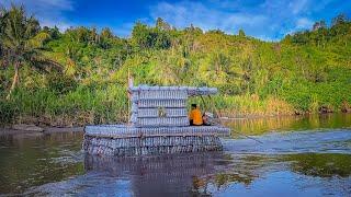 5 Hari berburu pasang mesin 13PK dikapal botol & pasang prangkap dapat banyak ikan!!!!! #KOOKIKO