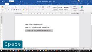 How to fix { hyperlink } on Microsoft Word. Hyperlink problem in word