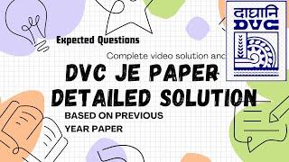 DVC JE paper solution based on previous year, Expected question