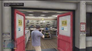 GTA 5 - Can you Rob A Gun Store? (Grand Theft Auto 5 Gameplay)