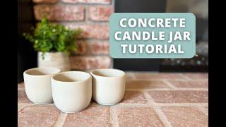 In-Depth DIY Concrete Candle Jar Tutorial (Including Common Issues)