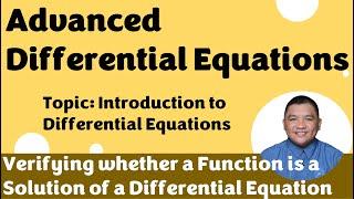 Verifying whether a Function is a Solution of a Differential Equation_3 II Differential Equations