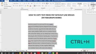 How to Copy Text from Pdf