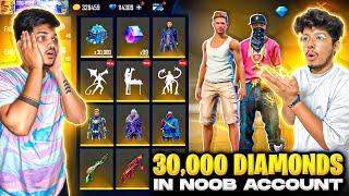 Free Fire NOOB I’d To PRO In 8Mins Jash Challenged Ritik To Spend 20000Diamonds -Garena FreeFire