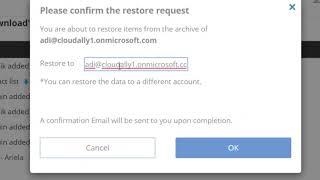 Office 365 - Cross user restore