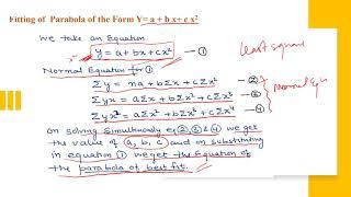 Curve Fitting  Least square method Part 2