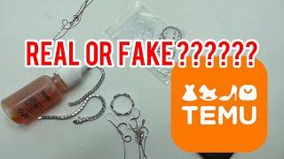 IS TEMU STERLING SILVER JEWELLERY REAL OR FAKE??????