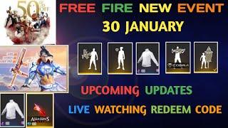 FREE FIRE NEW EVENT | 30 JANUARY NEW EVENT | UPCOMING EVENTS IN FREE FIRE | FF NEW EVENT