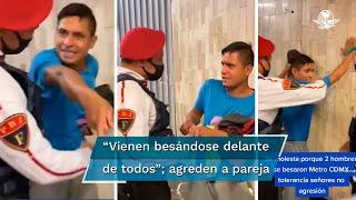 Hombre amenaza a pareja gay por besarse en el Metro