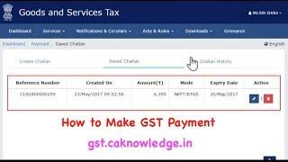 How to Make GST Payment at GST Portal www.gst.gov.in