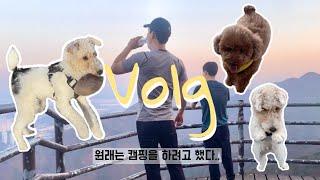 [VLOG] 원래는 캠핑을 가려고 했었다 l 등산 l 브이로그 l 폭스테리어 l  도덕봉 l 기사시험감독