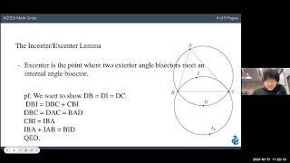 En_OpenSchool "Figures inscribed in circles and related geometric lemmas" by Jeeho BYUN