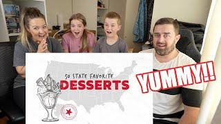 New Zealand Family Reacts to AMERICA'S Favorite Desserts from all 50 States!
