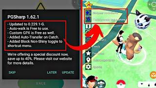 NUEVA ACTUALIZACION DE PG SHARP - ¡AUTOWALK GRATIS! + ¡DESCARTAR POKEMON & OBJETOS AUTOMATICAMENTE!
