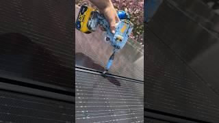 Bolting down some panels ️ #solar #solarinstallation #solarinstall #solarpanels