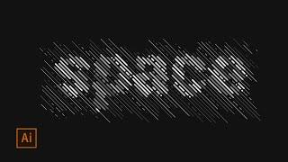 Hatched Lines Text Effect | Adobe Illustrator