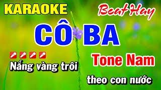 Karaoke Cô Ba (Beat Hay) Nhạc Sống Tone Nam | Hoài Phong Organ