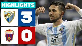 MÁLAGA CF 3 - 0 CD ELDENSE I RESUMEN LALIGA HYPERMOTION