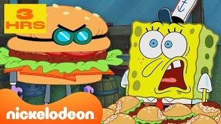 SpongeBob | Tłusty Krab, zestawienie WSZECHCZASÓW  | Trzy godziny | Nickelodeon Polska
