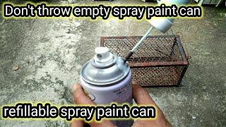 DIY refillable spray paint can