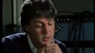 Paul McCartney cries after John Lennon's death