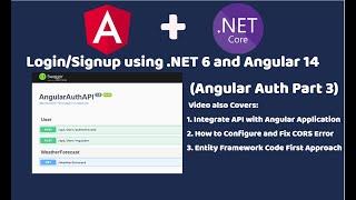 Login and Signup using .Net 6 and Angular | Angular Project | Authentication and Authorization Part3