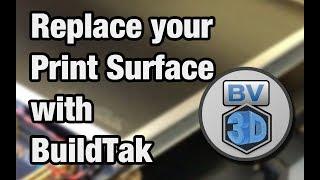 How To Replace the Print Surface on your 3D Printer with BuildTak