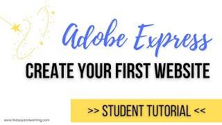 Creating an Adobe Spark Website for Student Blogging