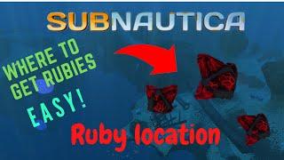 Ruby location | Subnautica | EASY