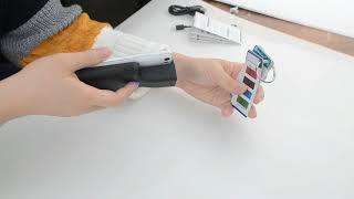 Smartphone Bluetooth 2D Barcode Scanner Back clip scanner