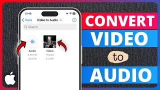 How to Convert Video To Audio on iPhone | Convert MP4 to MP3