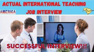 Actual International Teaching Interview for Math Teachers Bound to USA , J1 VISA