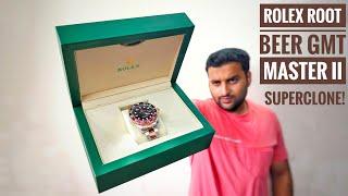 I brought a Rolex Root Beer GMT Master 2 Super clone ! Shocking experience ! #rolexgmtmaster2