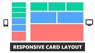 Responsive CSS Card Layout - Using Flexbox - CSS & HTML