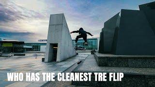 Who Has The Cleanest 360 Flip? | Kulturforum Spot Challenge