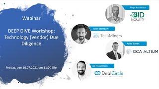 DEEP DIVE - Workshop Technology Vendor Due Diligence | DealCircle