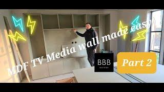 MDF TV wall made EASY!!! DIY..... Step by step guide.