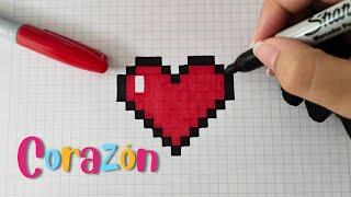 Como dibujar un CORAZON en PIXEL ART – Tutorial paso a paso