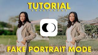 Tutorial Edit foto Bokeh DI HP kaya kamera professional | Fake Portrait Mode